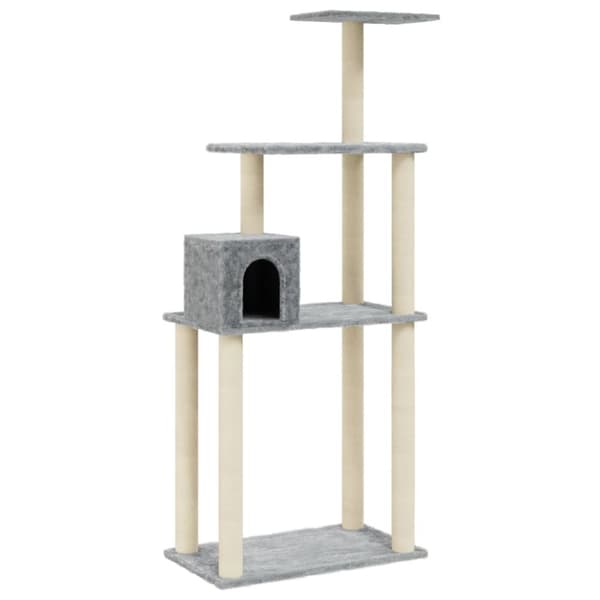 Klösträd med sisalpelare ljusgrå 147 cm - Klösträd - Katträd - Home & Living