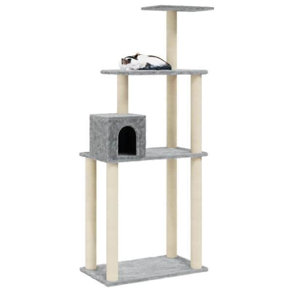 Klösträd med sisalpelare ljusgrå 147 cm - Klösträd - Katträd - Home & Living
