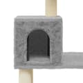 Miniatyrbild 8 av 9: Klösträd med sisalpelare ljusgrå 147 cm - Klösträd - Katträd - Home & Living