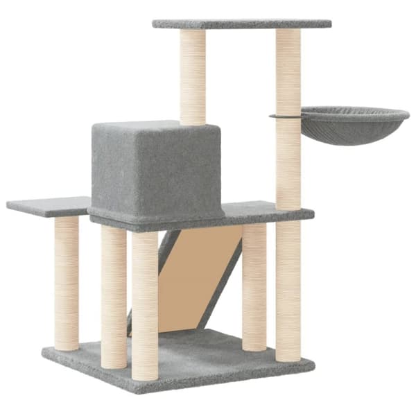 Kradsetræ med sisalstolper 82 cm lysegrå - Kradsetræ - Kradsetræer - Home & Living