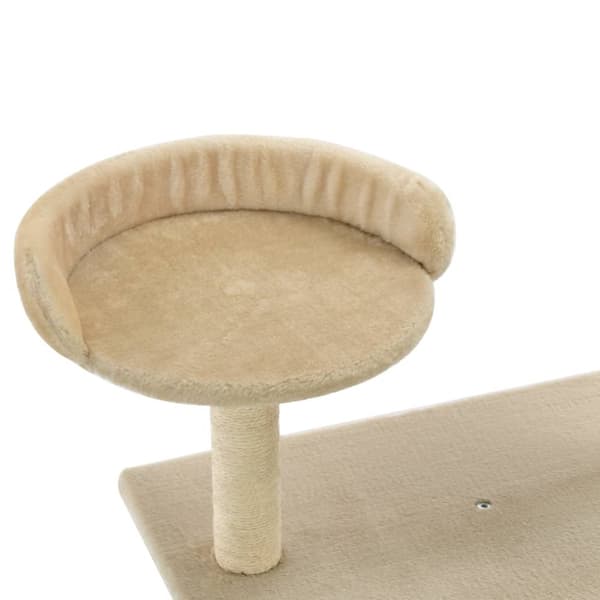 Kissan raapimispuu sisal-pylväillä 95 cm beige - Kissan Raapimispuu - Kissan Raapimispuut - Home & Living