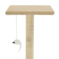 Pikkukuva 7 / 8: Kissan raapimispuu sisal-pylväillä 95 cm beige - Kissan Raapimispuu - Kissan Raapimispuut - Home & Living
