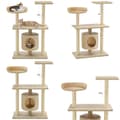 Pikkukuva 1 / 8: Kissan raapimispuu sisal-pylväillä 95 cm beige - Kissan Raapimispuu - Kissan Raapimispuut - Home & Living