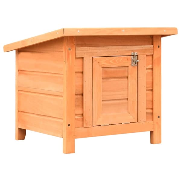 Kattehus 50x46x43,5 cm massivt fyrre- og grantræ - Kattehus - Kattehuse - Home & Living