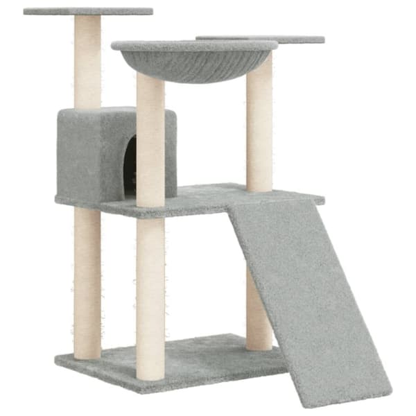 Kradsetræ med sisalstolper 83 cm lysegrå - Kradsetræ - Kradsetræer - Home & Living