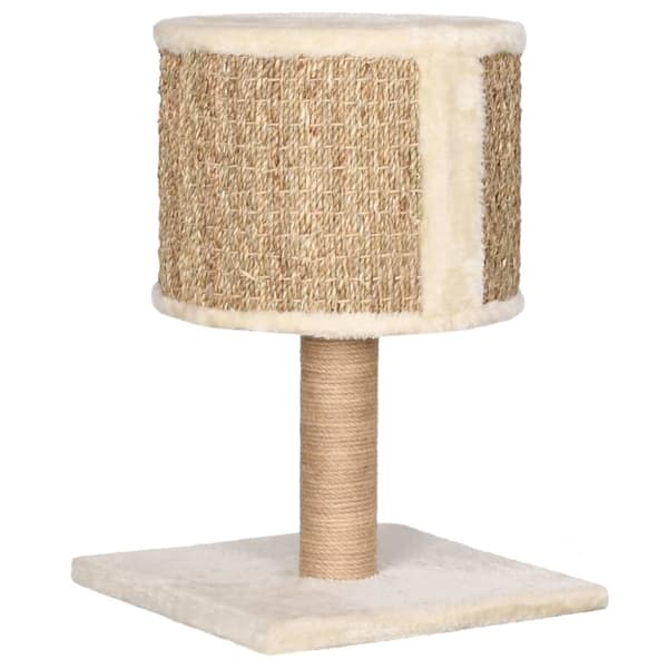 Kradsetræ med hus og kradsestolpe 52 cm søgræs - Kattetræ - Kattetræer - Home & Living