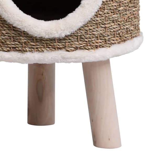 Kattehus med træben 41 cm søgræs - Kattehus - Kattehuse - Home & Living
