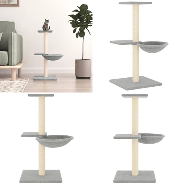 Klösträd med sisalpelare ljusgrå 72 cm - Klösträd - Klöspelare - Home & Living
