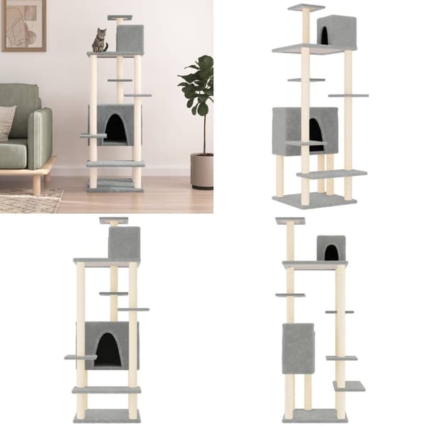 Klösträd med sisalpelare ljusgrå 154 cm - Klösträd - Klöspelare - Home & Living