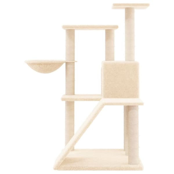 kradsetræ med sisalkradsestolper 94 cm cremefarvet