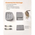 Miniatyrbillede 4 af 8: Rootz Cat kradsestolpe - Kattetræ - Kradser - Spånplade - Plys - Sisal - Forhindrer væltning - Nem montering - 49cm x 32cm x 74cm