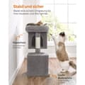 Miniatyrbillede 7 af 8: Rootz Cat kradsestolpe - Kattetræ - Kradser - Spånplade - Plys - Sisal - Forhindrer væltning - Nem montering - 49cm x 32cm x 74cm