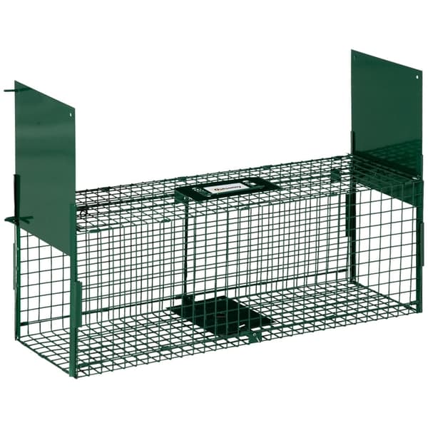 Rootz Live Trap -eläinhäkki - Humaani eläinansa - Villieläinten pyydystäjä - Erittäin herkkä mekanismi - Kestävä teräsrakenne - 80 cm x 25 cm x 30 cm