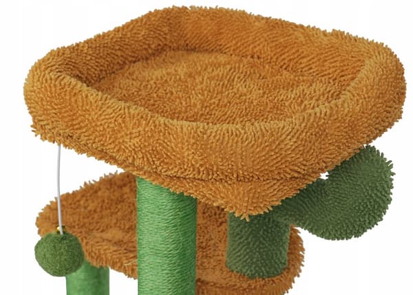 Kattskrapstolpe - CACTUS - grön-brun