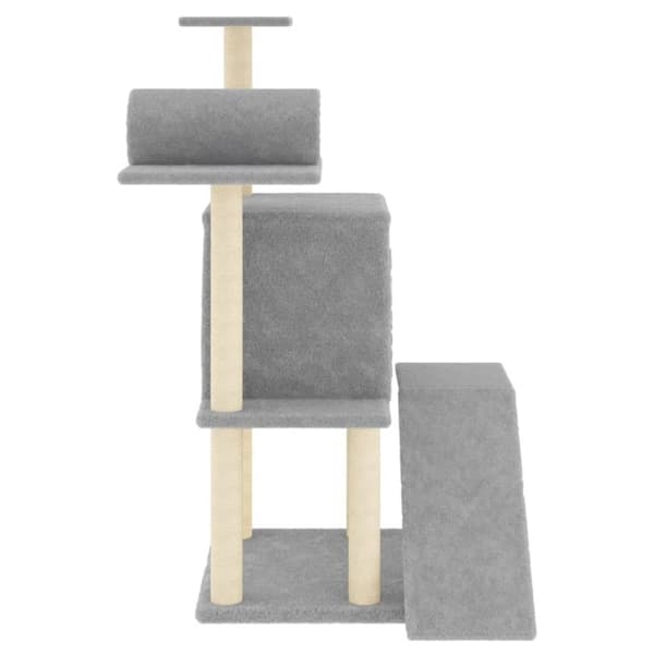 vidaXL Klösträd med sisalpelare ljusgrå 110,5 cm