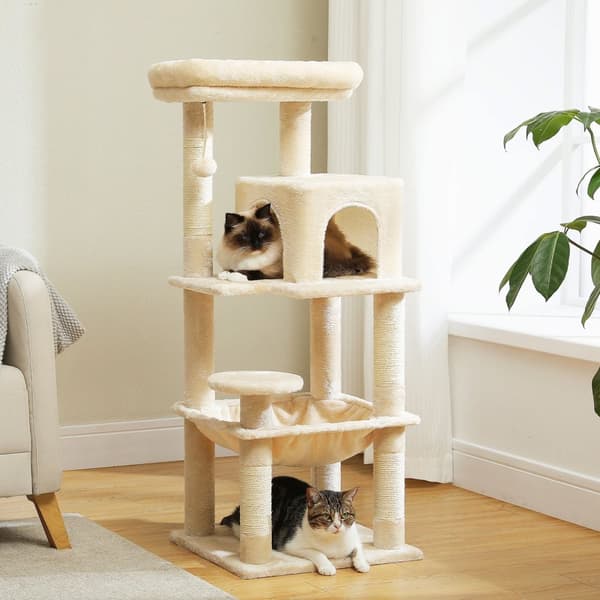 Raapimispuu kissoille Beige P70371