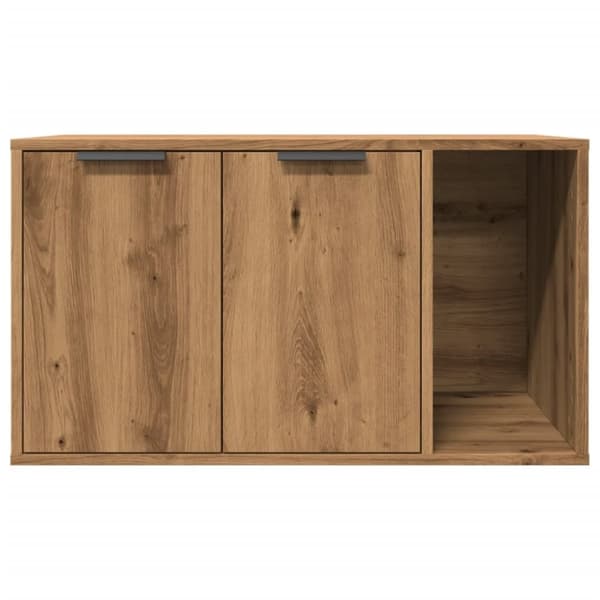 vidaXL Skap til kattetoalett artisan eik 80x50x45 cm konstruert tre