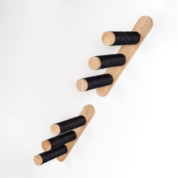 Kiipeilyseinä kissoille - kissan tikkaat 2 kpl (Beige)