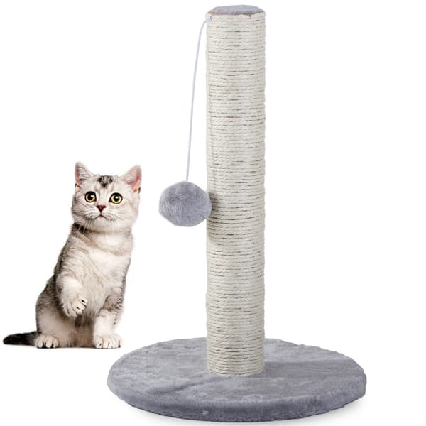 Klösträd med Leksak / Klöspelare för Katter - 43 cm grå