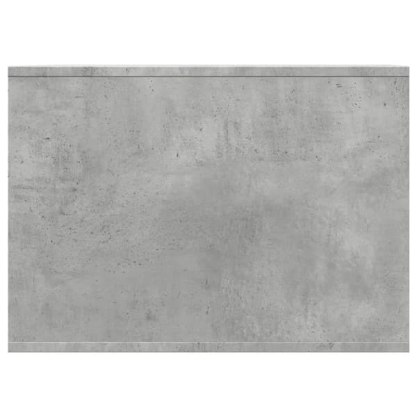 vidaXL Skap til kattetoalett betonggrå 47x59x42 cm konstruert tre