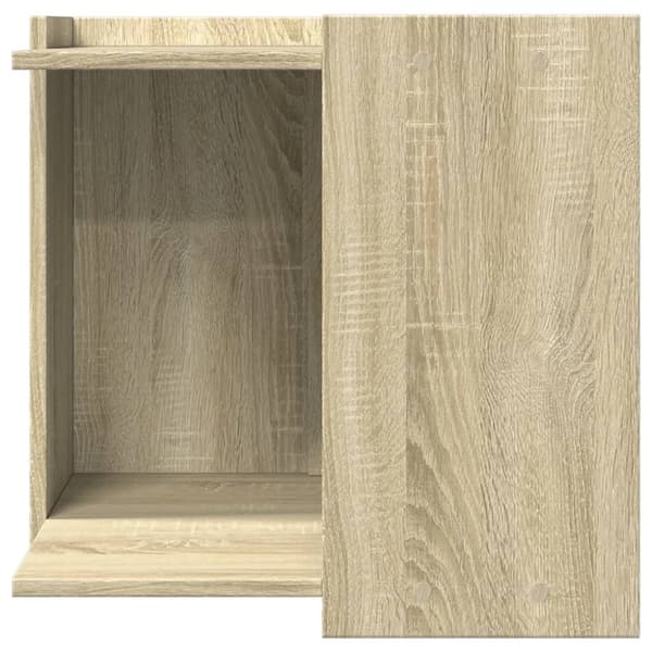 vidaXL toiletskjuler kattebakke 53x53x51 cm konstrueret træ røget eg