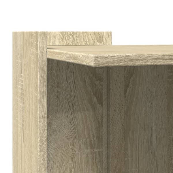 vidaXL toiletskjuler kattebakke 53x53x51 cm konstrueret træ røget eg