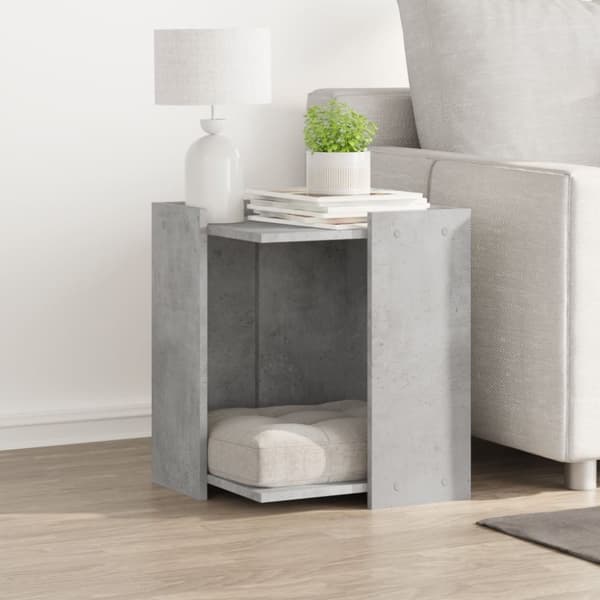 vidaXL Skåp för kattlåda betonggrå 42x42x51 cm konstruerat trä
