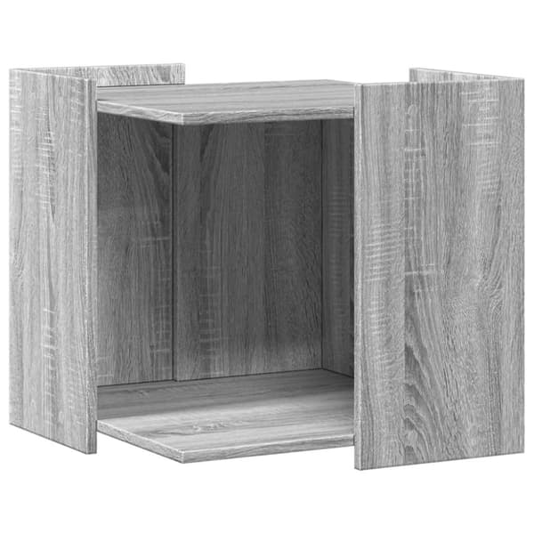 vidaXL Kissanhiekkalaatikon kotelo Sonoma 53x53x51 cm tekninen puu