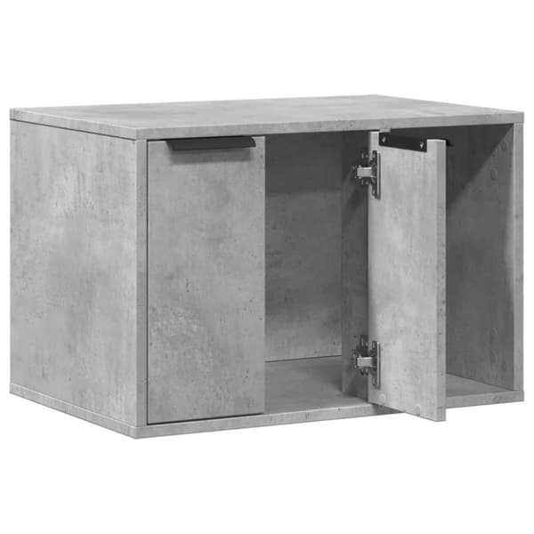 vidaXL toiletskjuler kattebakke 60x40x40 cm konstrueret træ betongrå