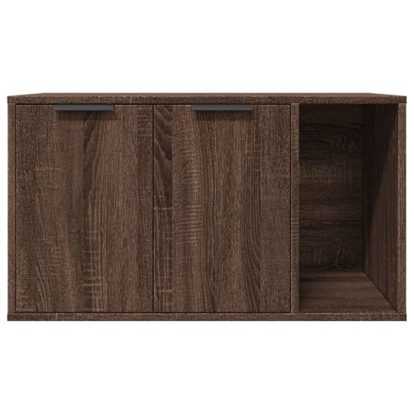 vidaXL Skap til kattetoalett brun eik 80x50x45 cm konstruert tre