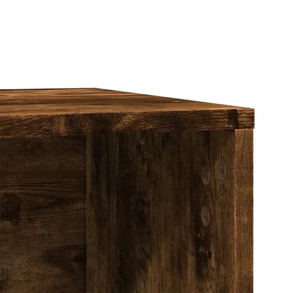 vidaXL Skåp för kattlåda rökfärgad ek 60x40x40 cm konstruerat trä