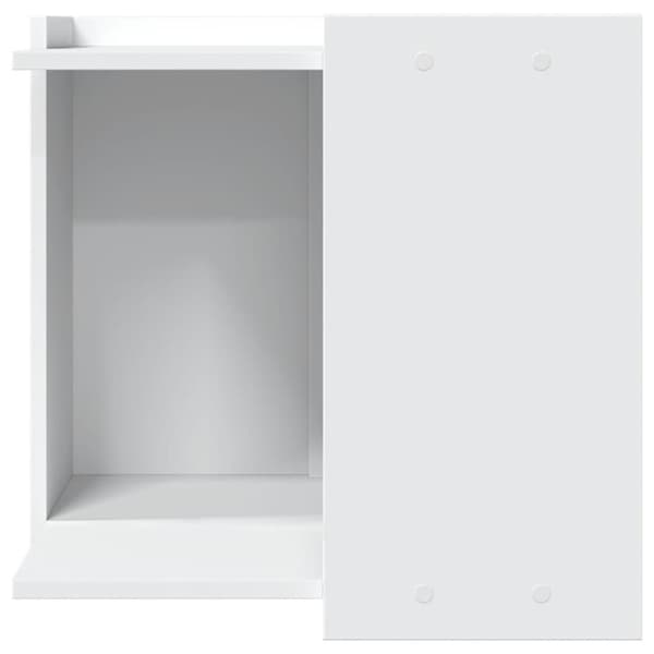 vidaXL Skåp för kattlåda vit 53x53x51 cm konstruerat trä