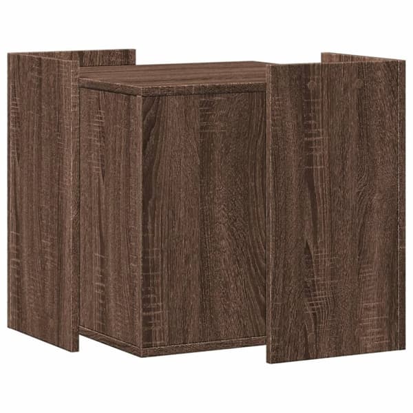 vidaXL Skap til kattetoalett brun eik 53x53x51 cm konstruert tre