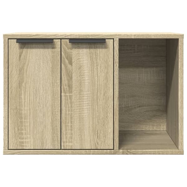 vidaXL Skap til kattetoalett sonoma eik 60x40x40 cm konstruert tre