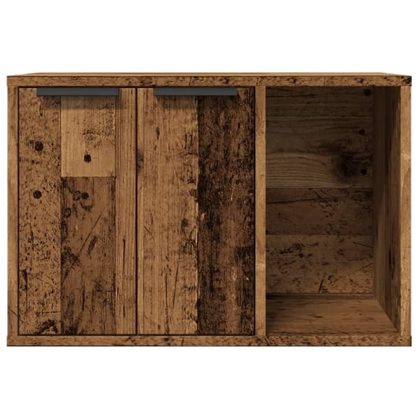 vidaXL Skap til kattetoalett gammelt tre 60x40x40 cm konstruert tre