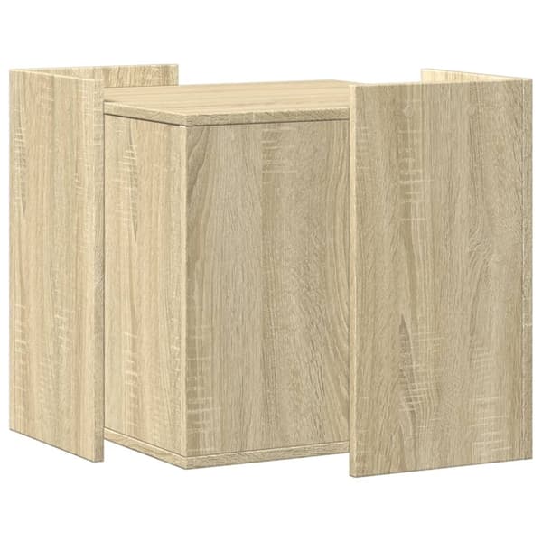 vidaXL Skåp för kattlåda sonoma-ek 53x53x51 cm konstruerat trä