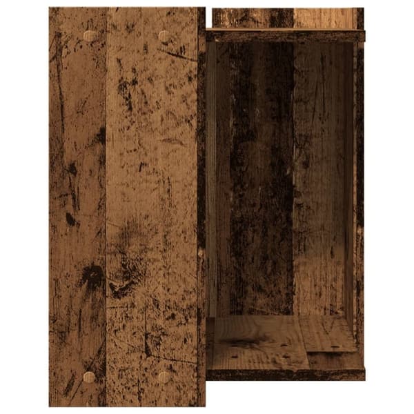 vidaXL toiletskjuler kattebakke 42x42x51 cm konstrueret træ antikt træ