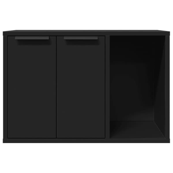 vidaXL toiletskjuler til kattebakke 60x40x40 cm konstrueret træ sort