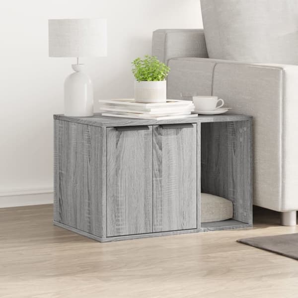 vidaXL Kissanhiekkalaatikon kotelo Sonoma 60x40x40 cm tekninen puu