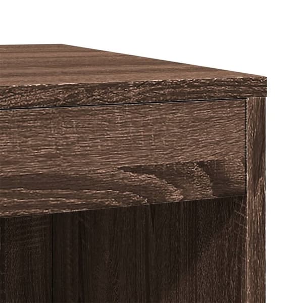 vidaXL toiletskjuler kattebakke 47x59x42 cm konstrueret træ brunt eg