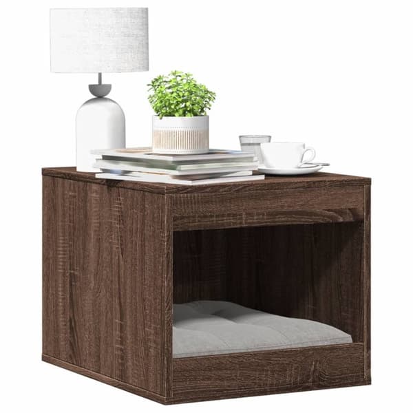 vidaXL toiletskjuler kattebakke 47x59x42 cm konstrueret træ brunt eg