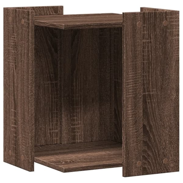 vidaXL toiletskjuler kattebakke 42x42x51 cm konstrueret træ brunt eg
