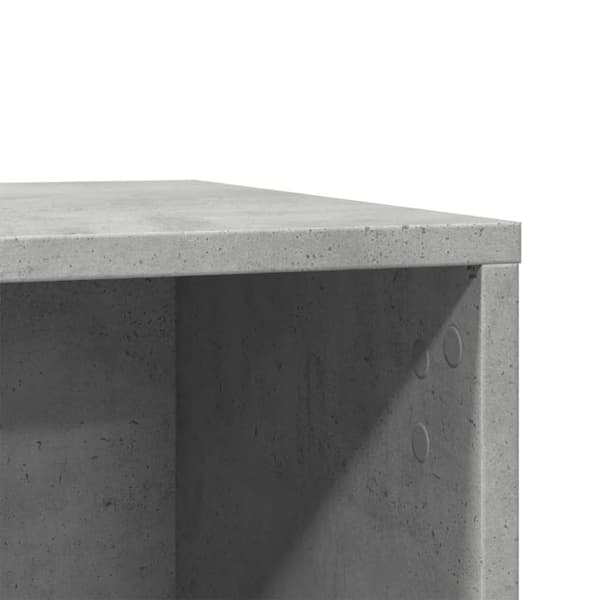 vidaXL Skap til kattetoalett betonggrå 60x40x40 cm konstruert tre