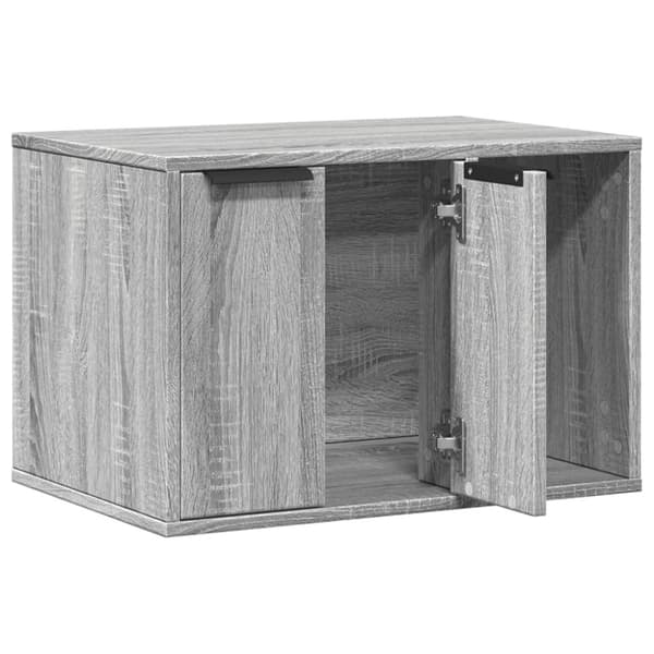 vidaXL Skap til kattetoalett grå sonoma 60x40x40 cm konstruert tre