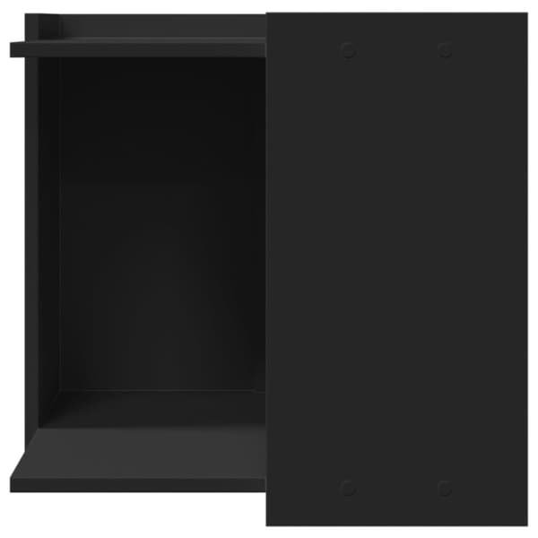 vidaXL Skap til kattetoalett svart 53x53x51 cm konstruert tre