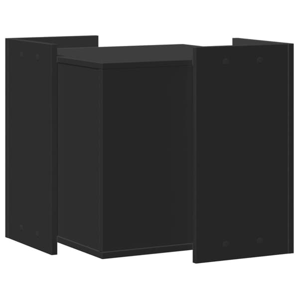vidaXL Skap til kattetoalett svart 53x53x51 cm konstruert tre