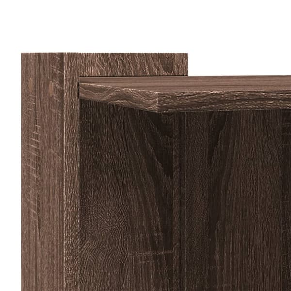 vidaXL toiletskjuler kattebakke 53x53x51 cm konstrueret træ brunt eg