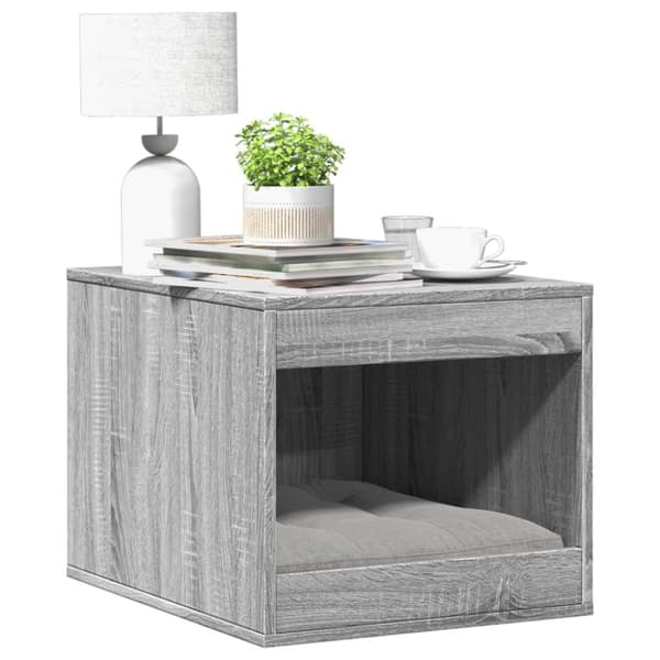 vidaXL toiletskjuler kattebakke 47x59x42 cm konstrueret træ grå sonoma