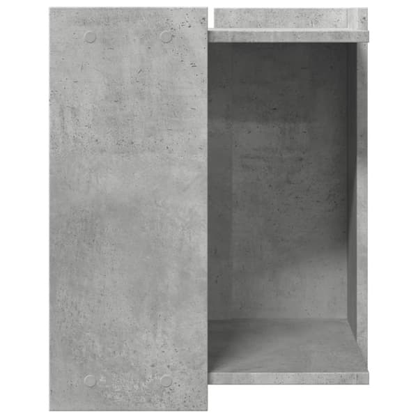vidaXL Kissanhiekkalaatikon kotelo harmaa 42x42x51 cm tekninen puu