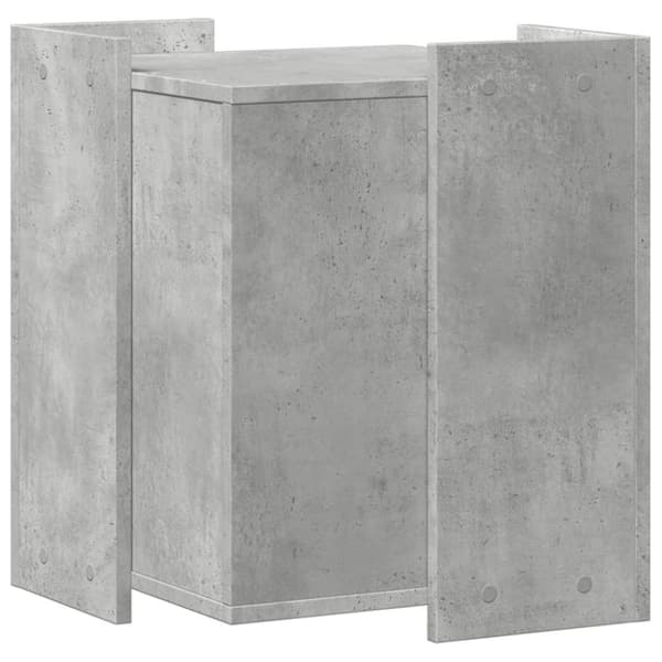 vidaXL Kissanhiekkalaatikon kotelo harmaa 42x42x51 cm tekninen puu